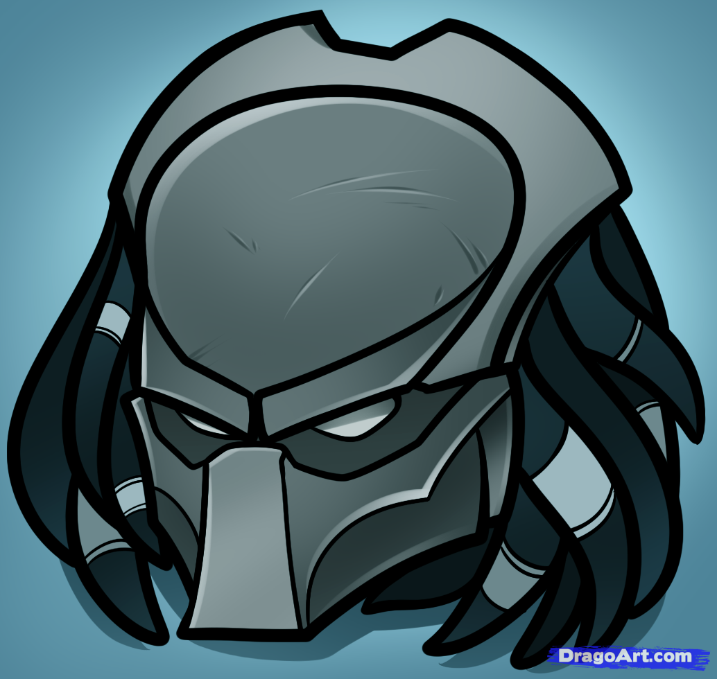 1034x980 How To Draw Predator Easy, Step - Predator Mask Drawing
