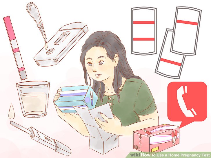 728x546 how to use a home pregnancy test steps - Pregnancy Test Drawing