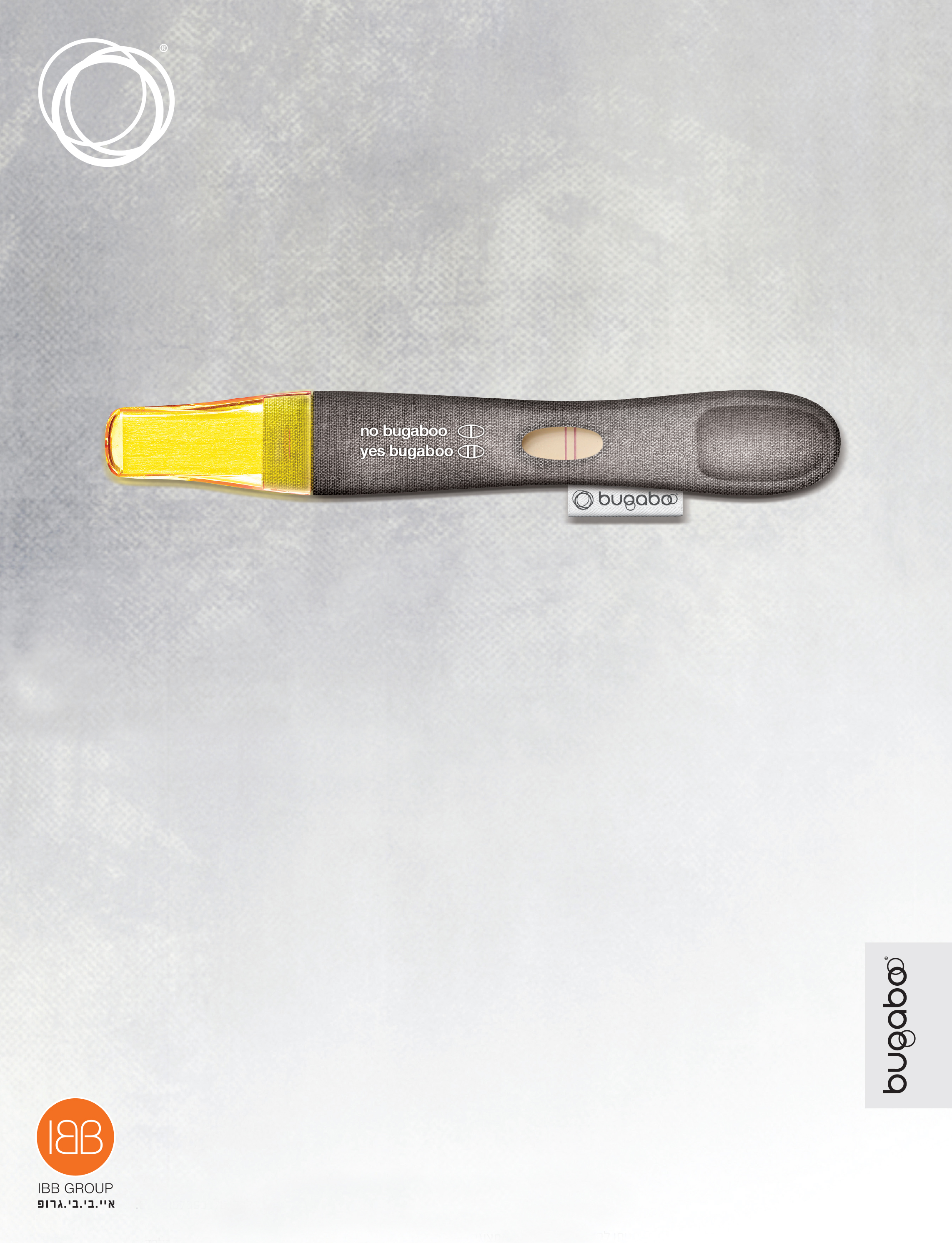 2284x2981 Bugaboo Print Advert - Pregnancy Test Drawing