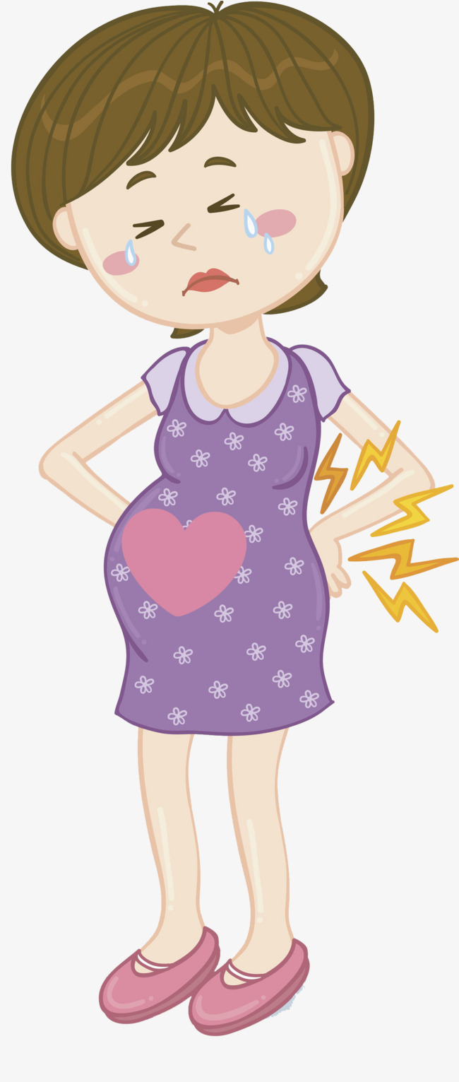 650x1531 sick pregnant women, pregnant clipart, sick pregnant woman - Pregnant Cartoon Drawing