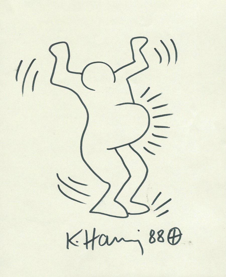 900x1100 keith haring pregnant woman - Pregnant Drawing