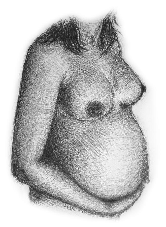 659x900 pregnant drawing - Pregnant Drawing