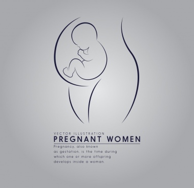 379x368 pregnant free vector download - Pregnant Drawing