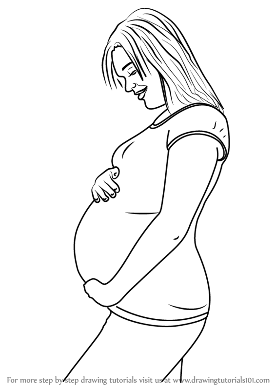566x800 Step - Pregnant Drawing
