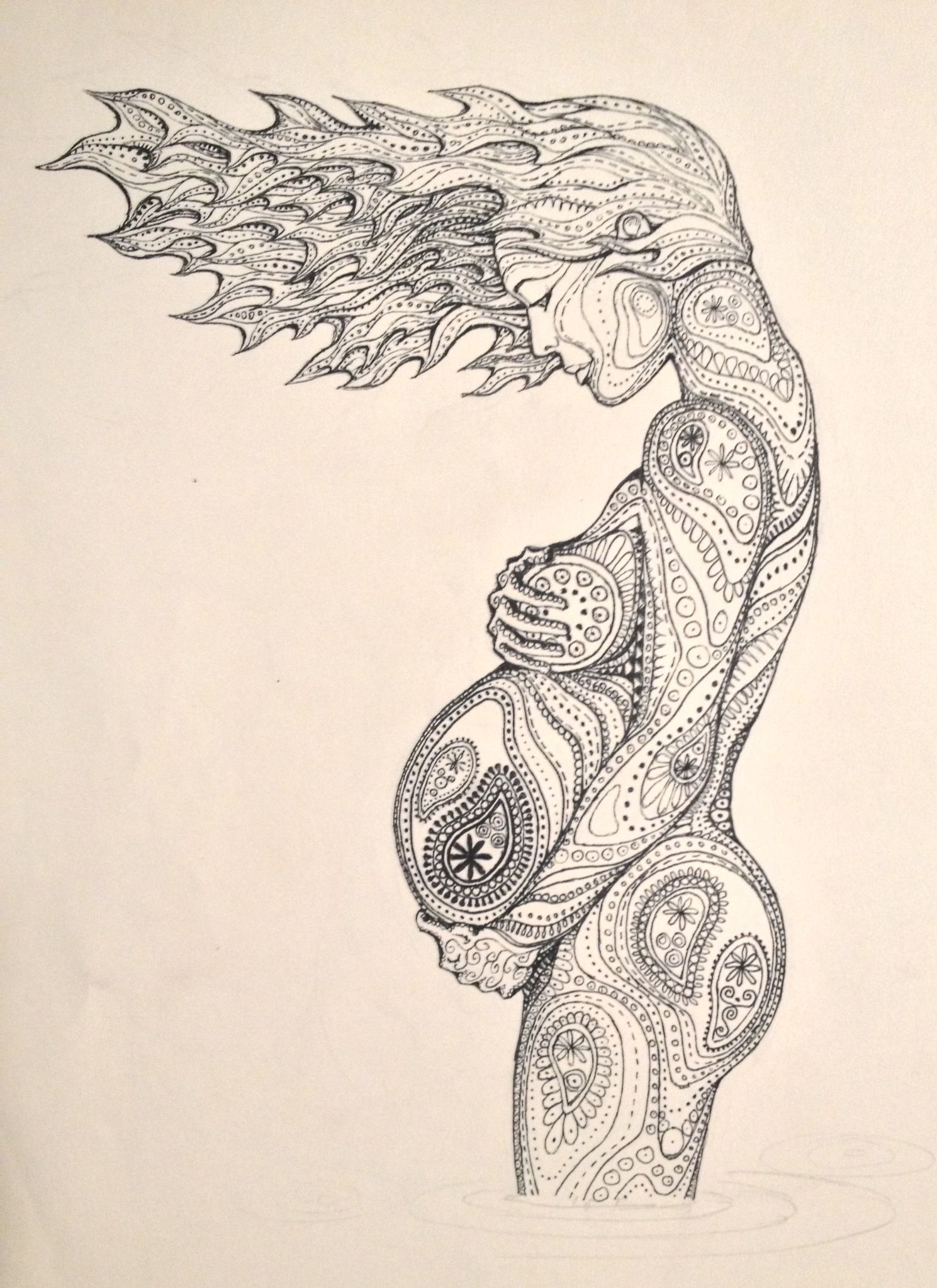 1489x2047 war, latin america and pre eclampsia a history - Pregnant Drawing