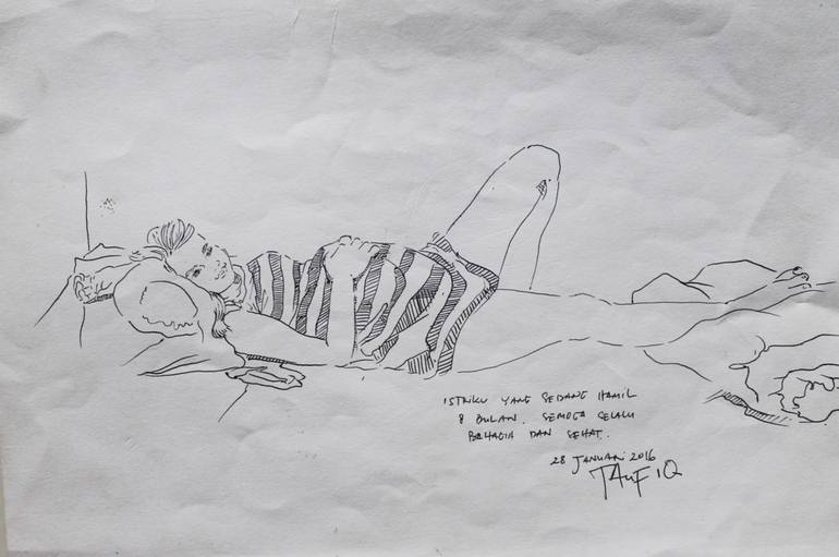 770x511 pregnant drawing - Pregnant Drawing