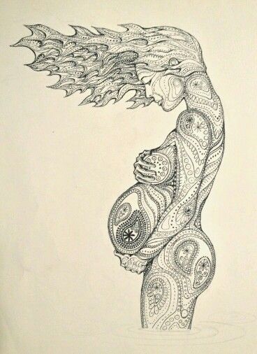 368x506 drawing pregnant pregnancy - Pregnant Drawing Images