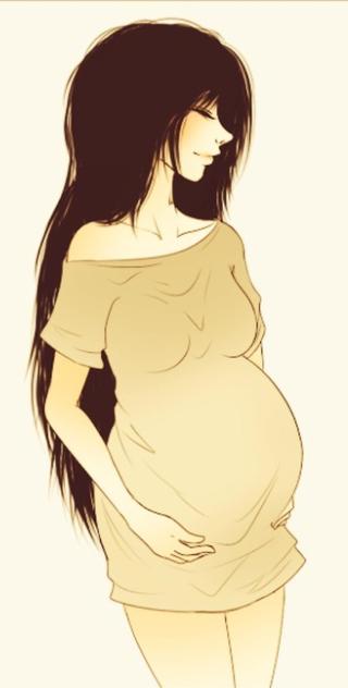 320x632 liked drawings - Pregnant Girl Drawing