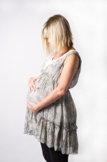 156x235 Pregnant Girl With A Picture Stock Photos - Pregnant Girl Drawing