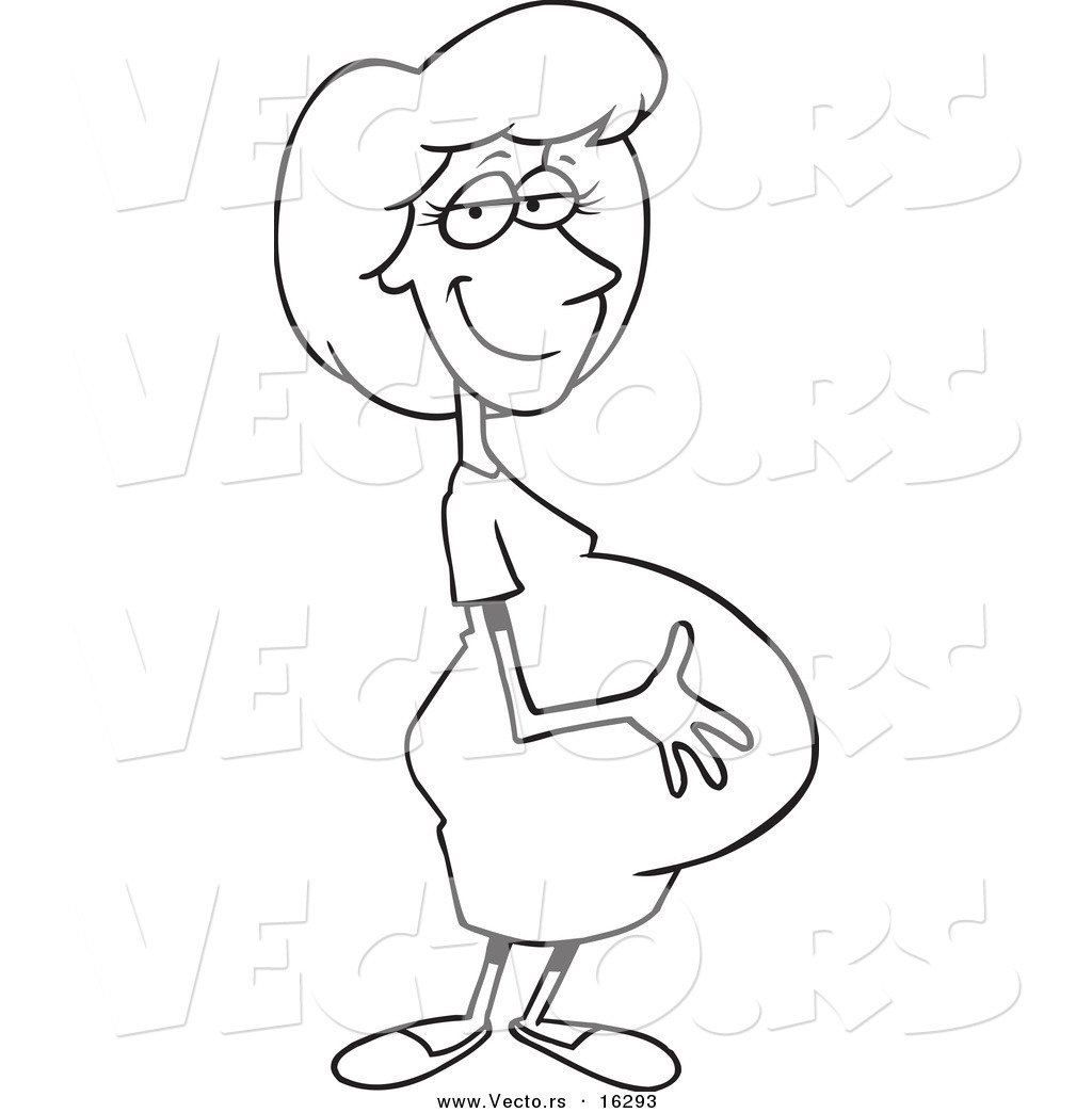 1024x1044 pregnant woman cartoon drawing pregnant girl drawing - Pregnant Girl Drawing