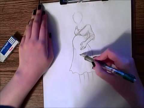 480x360 How To Draw A Pregnant Anime Girl - Pregnant Girl Drawing