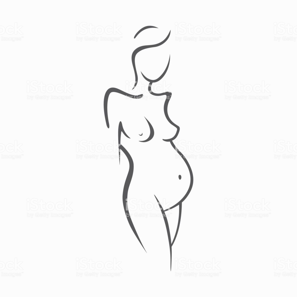 1024x1024 collection of 'pregnant drawing' download more than images - Pregnant Girl Drawing