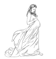 Pregnant Lady Drawing
