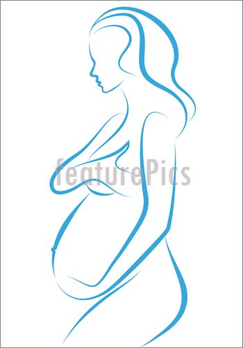 350x500 pregnancy pregnant woman, vector - Pregnant Lady Drawing