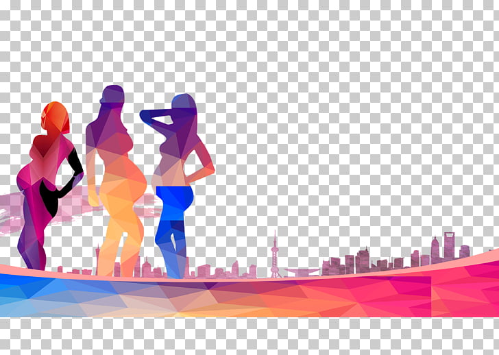 728x518 pregnancy silhouette drawing, colorful silhouettes of pregnant - Pregnant Silhouette Drawing