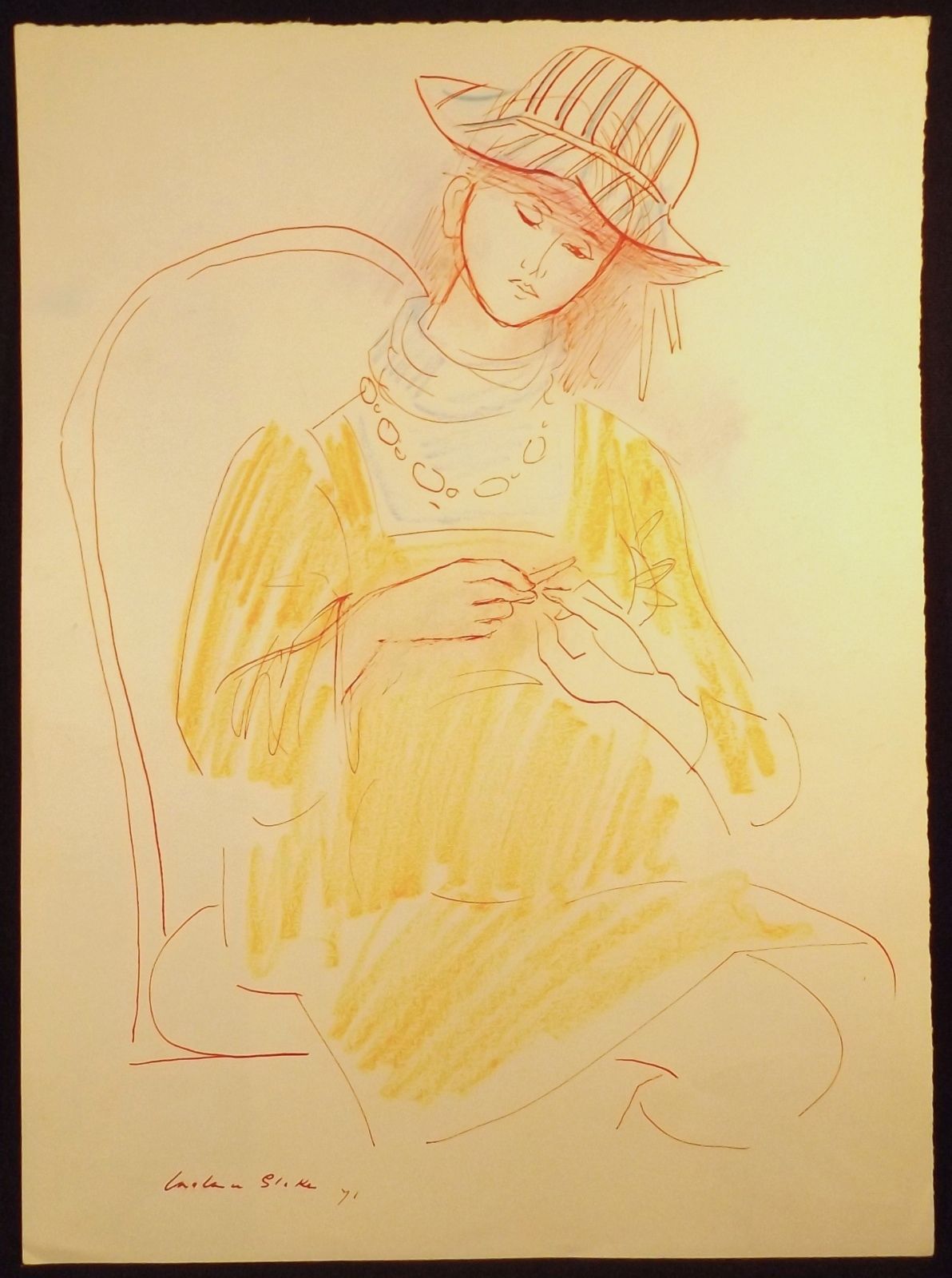 Pregnant Woman Drawing