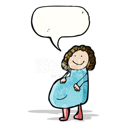 440x440 child's drawing of a pregnant woman stock vector - Pregnant Woman Drawing