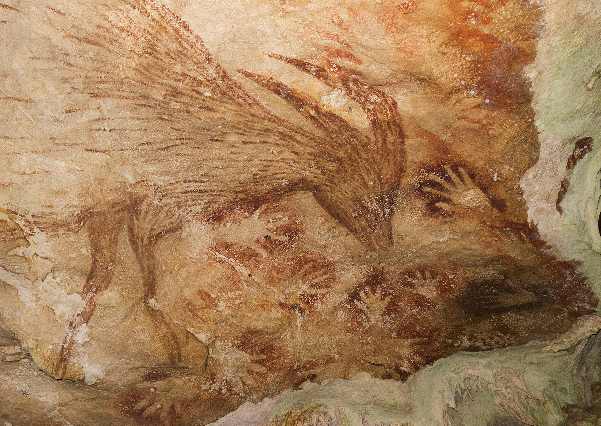 2048x1454 cave paintings in indonesia redraw picture of earliest art - Prehistoric Cave Drawings