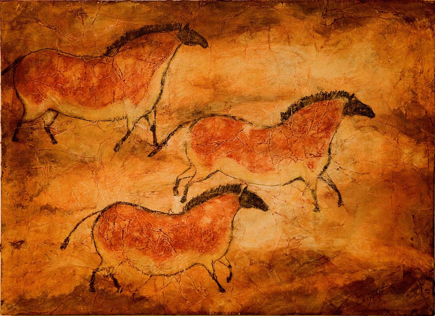 1500x1092 popular items for cave paintings on etsy chauvet cave art - Prehistoric Drawings