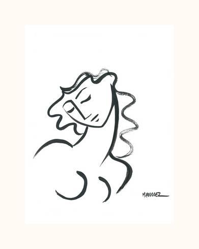 391x488 prelude ii giclee print - Prelude Drawing