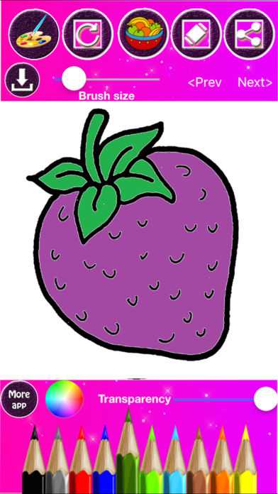 392x696 fruit vegetables coloring drawing book for toddler preschool - Preschool Drawing Book