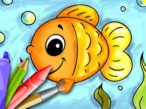 480x360 Animals Coloring Book For Kids - Preschool Drawing Book