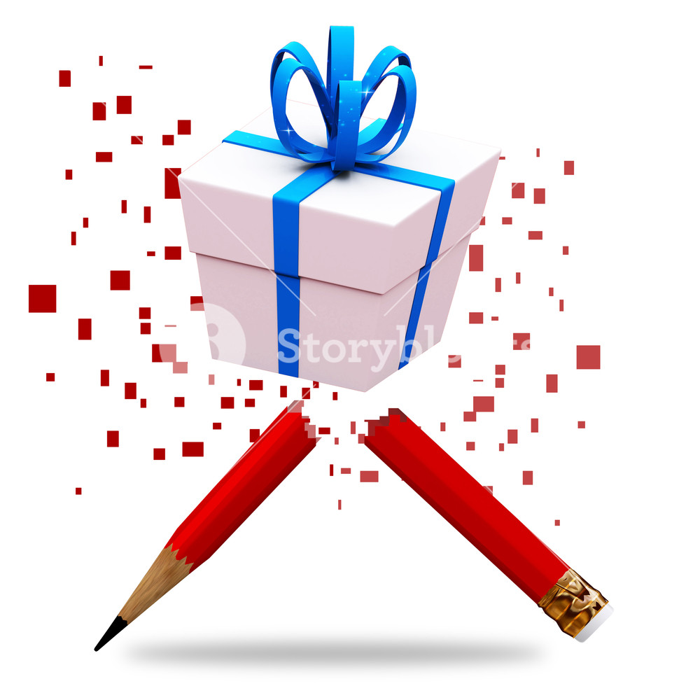 1000x1000 Gift Box Hand Drawing Sketch Illustration Royalty Free Stock Image - Present Box Drawing