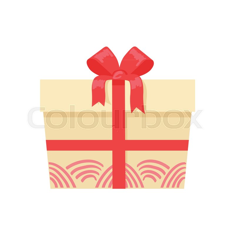 800x800 gift box with decorative drawing on stock vector colourbox - Present Box Drawing