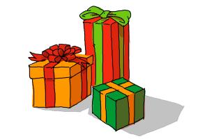 300x200 how to draw ghost of christmas present from a christmas carol - Present Drawing