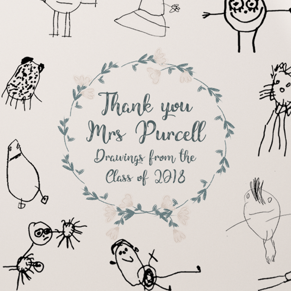 1000x1000 teachers drawing present for free download - Present Drawing