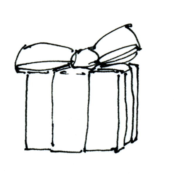 600x592 My Great Day The Gift Of Drawing - Present Drawing