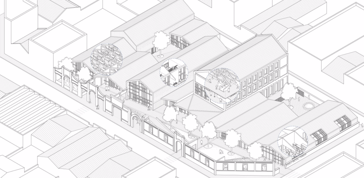 1226x600 How Is Such Presentation Style Of Drawing Or Art Created - Presentation Drawing