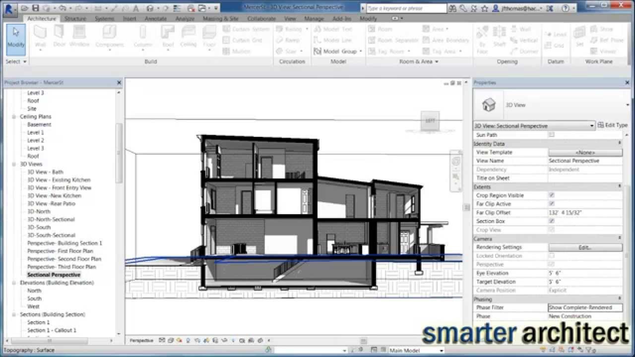 1280x720 revit tutorial creating a section presentation drawing in less - Presentation Drawing