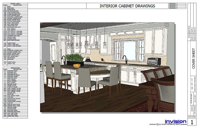 690x446 Cabinetmaker Vs Customer Presentation Drawing - Presentation Drawing