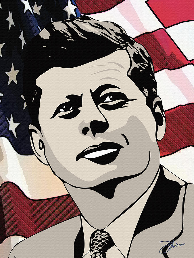 675x900 john f kennedy irish catholic president drawing - President Drawing