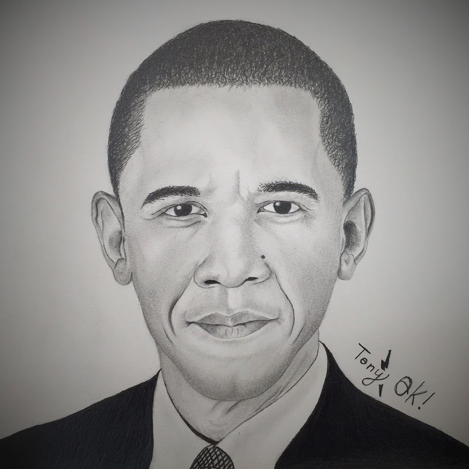 President Obama Drawing at Explore collection of