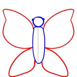 302x302 How To Draw How To Draw A Butterfly For Kids - Pretty Butterfly Drawings