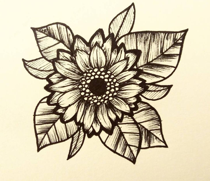 730x628 flower drawings, art ideas, sketches design trends - Pretty Drawings