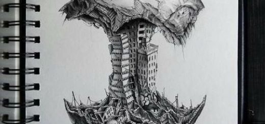 520x245 pretty art drawing - Pretty Drawings