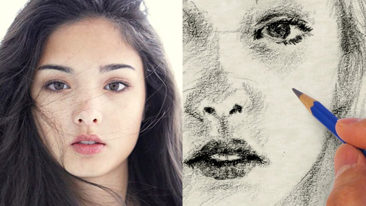1280x720 How To Draw A Pretty Face - Pretty Face Drawing
