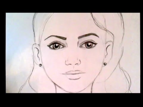 480x360 How To Draw A Pretty Face For Beginners - Pretty Face Drawing