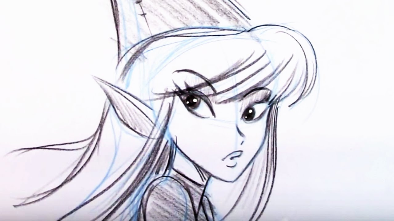 1280x720 Draw A Girl Fairy - Pretty Fairy Drawings