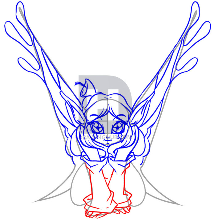 695x720 How To Draw A Cute Fairy, Step - Pretty Fairy Drawings
