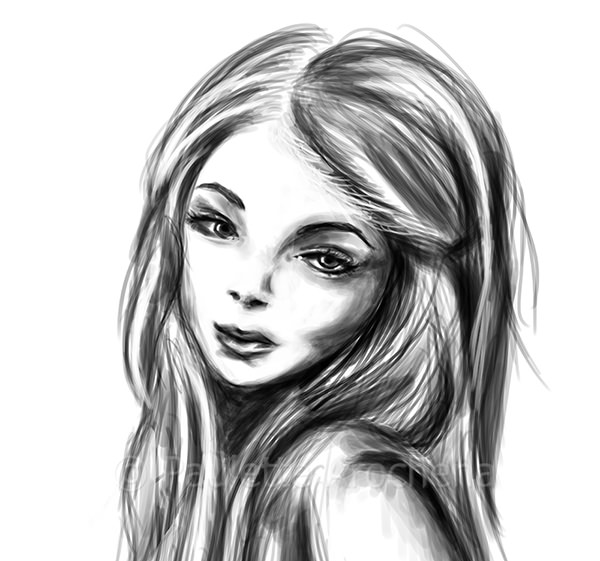 Sad Girl Face Drawing at PaintingValley.com | Explore collection of Sad ...