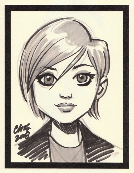 508x655 cameron stewart cute girl face sketch, in justin leigh leiter - Pretty Girl Face Drawing