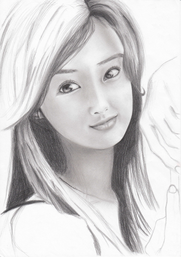 Pretty Girl Face Drawing At Paintingvalleycom Explore