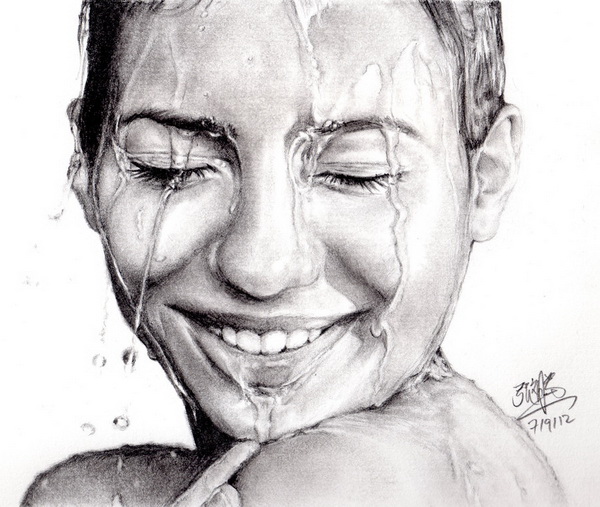 600x507 beautiful and realisitc face drawings from around the world - Pretty Girl Face Drawing
