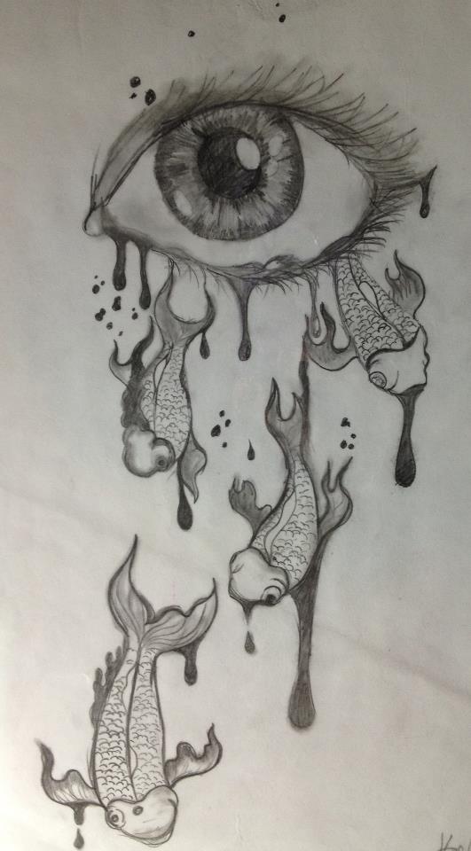 531x960 Drawings Koi Fish - Pretty Koi Fish Drawing