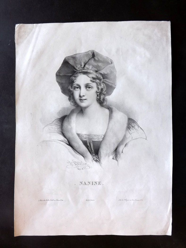788x1050 henri grevedon folio portrait nanine pretty lady - Pretty Lady Drawing