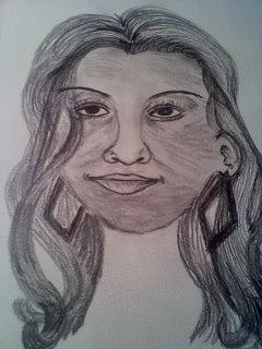 240x320 Pretty Lady Drawing - Pretty Lady Drawing